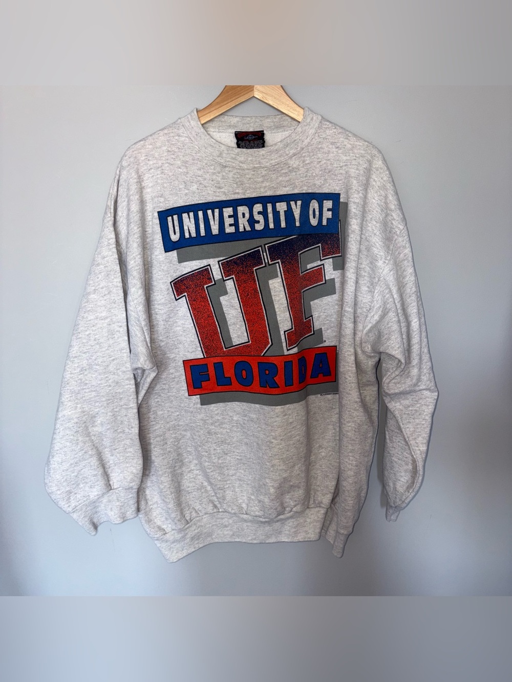 Vintage University of Florida Graphic Crewneck Sweatshirt - Gray